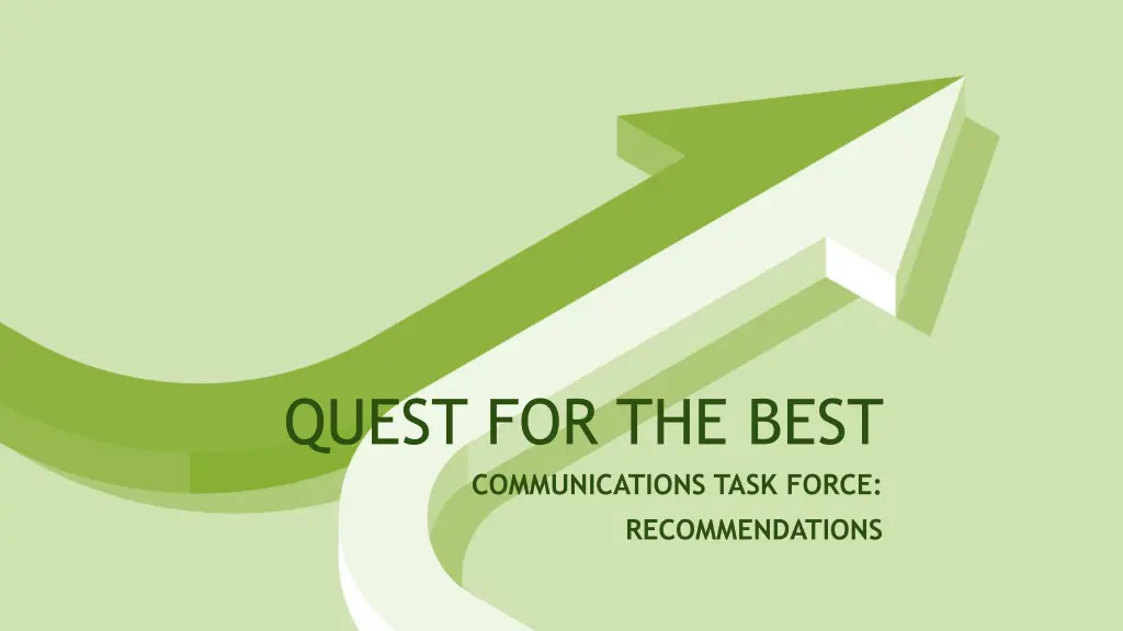 quest for the best communications task force n.w