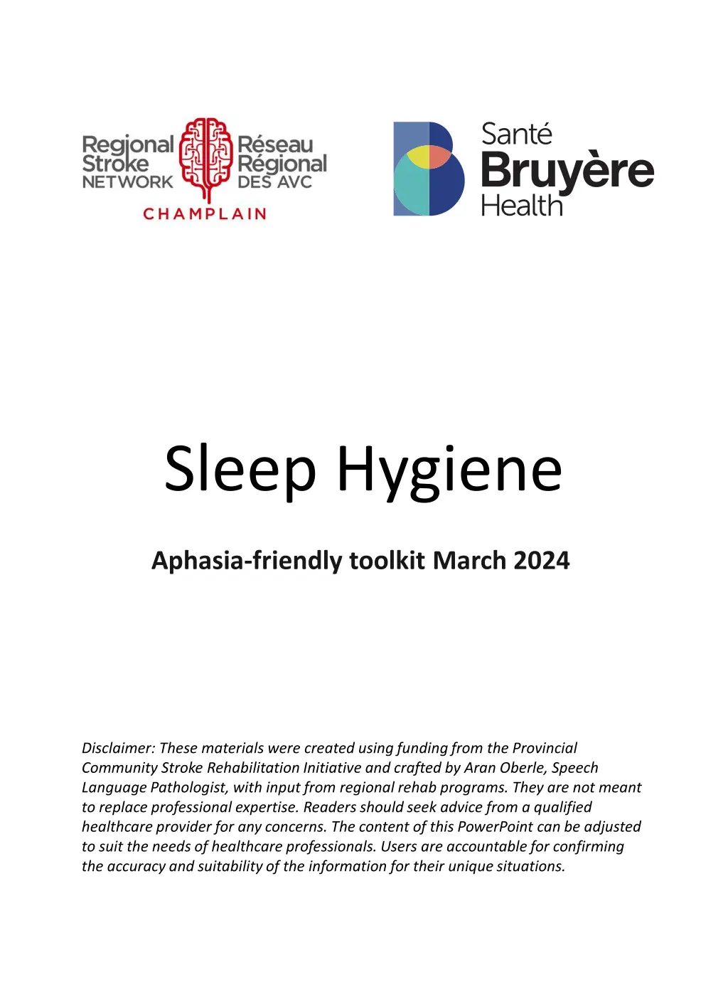 sleep hygiene n.w