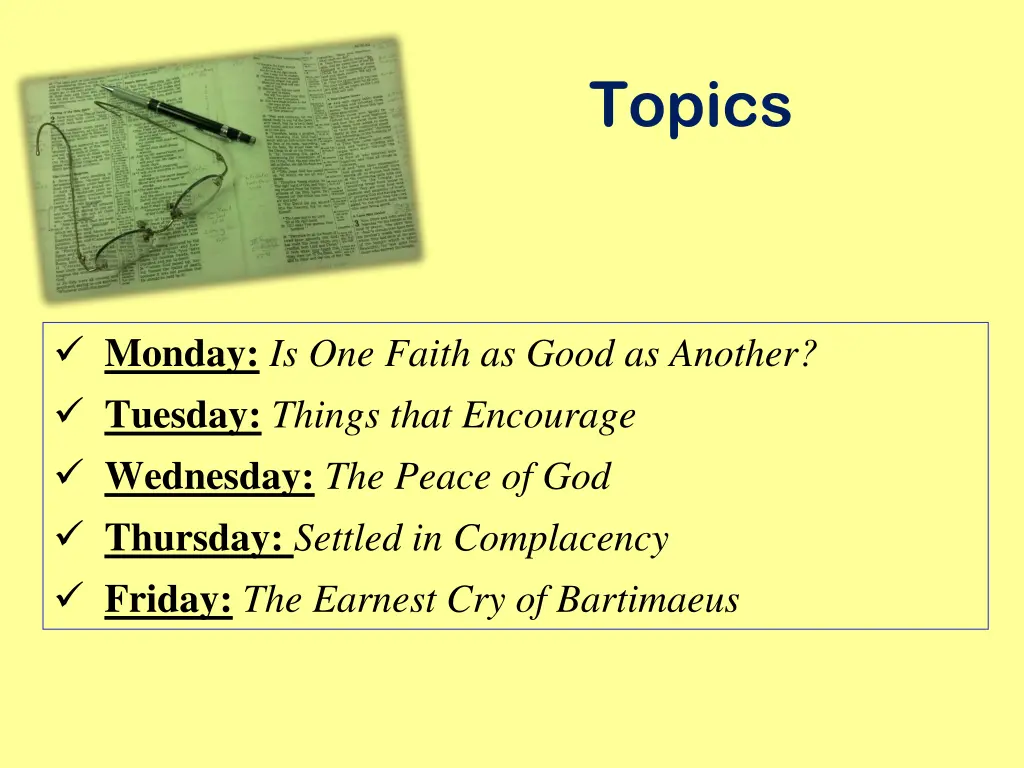 topics n.w