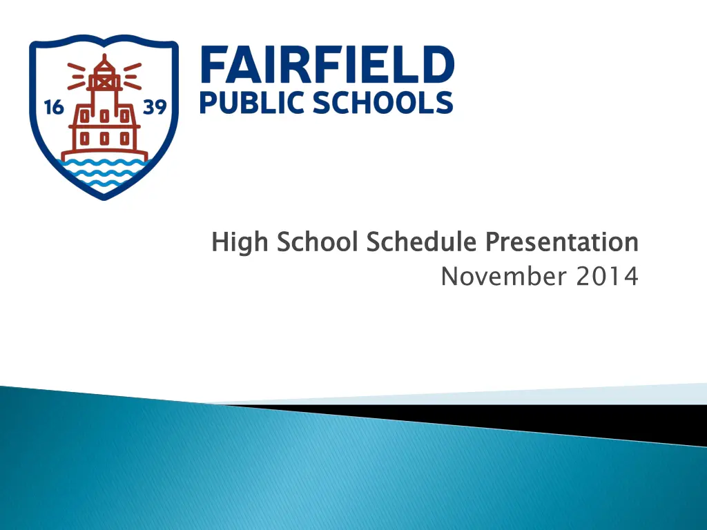 high school schedule presentation n.w