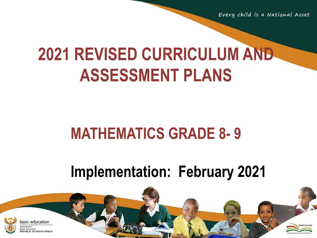 2021 revised curriculum and assessment plans n.w