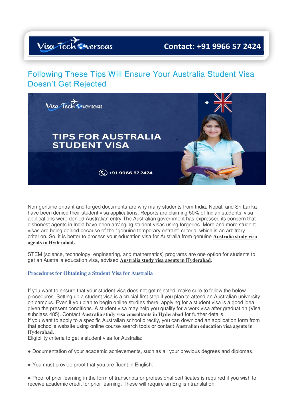 following these tips will ensure your australia l.w