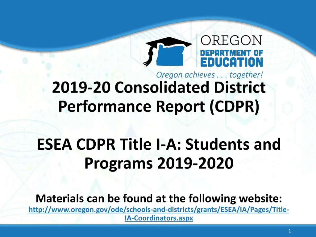 2019 20 consolidated district performance report n.w