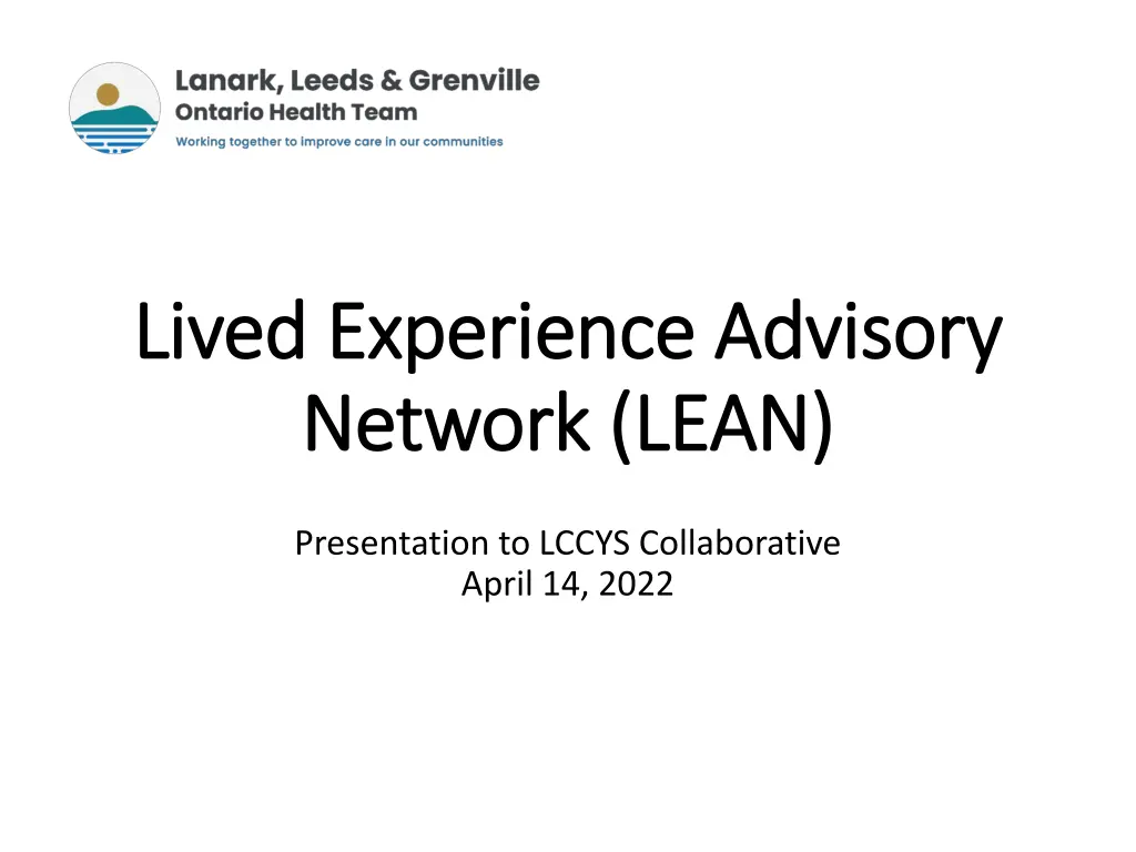 lived experience advisory lived experience n.w