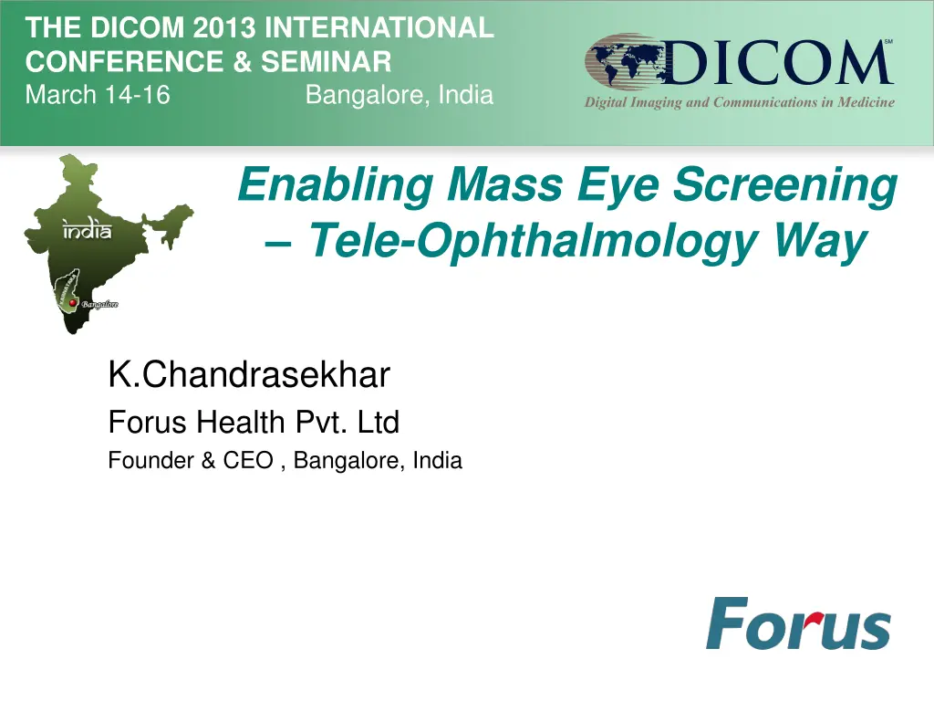 the dicom 2013 international conference seminar n.w