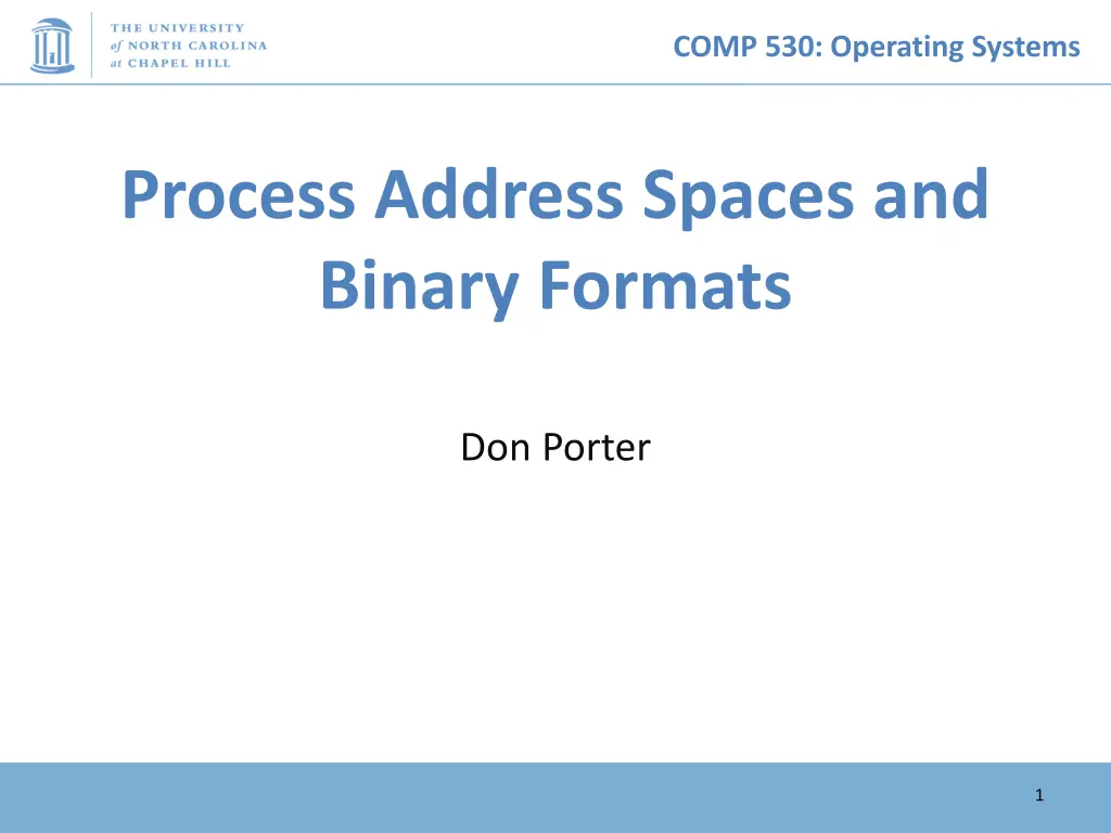 comp 530 operating systems n.w