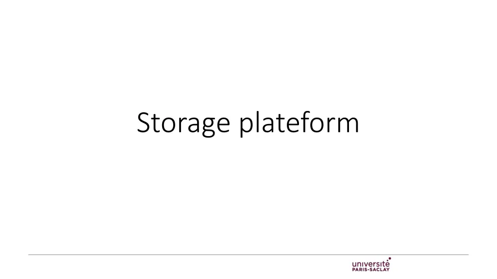 storage plateform n.w