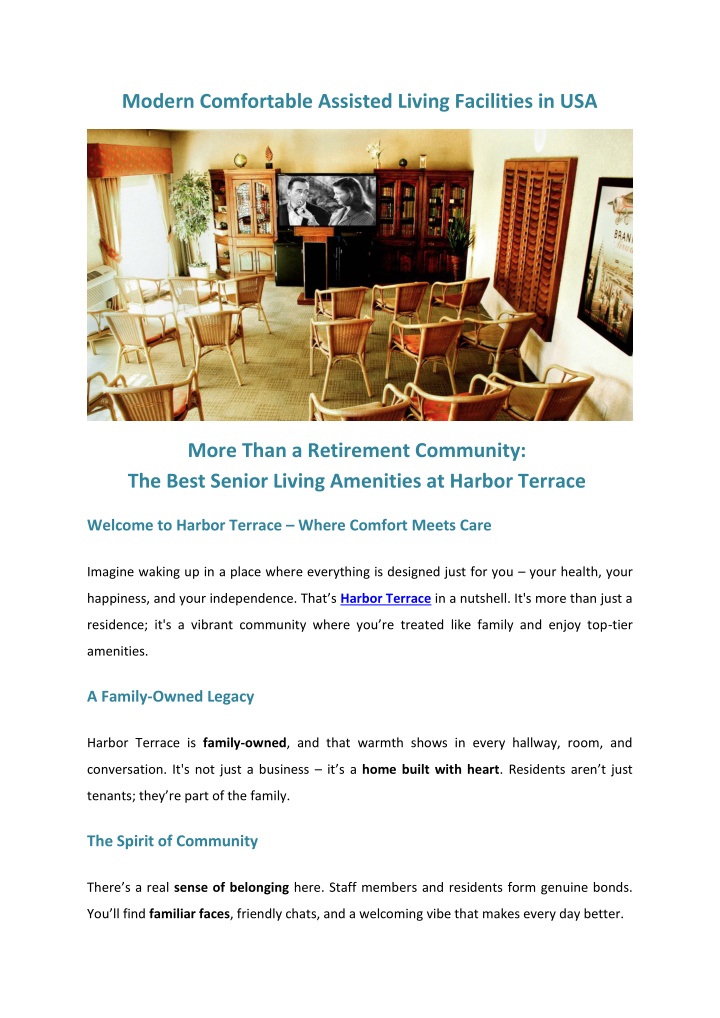 modern comfortable assisted living facilities n.w