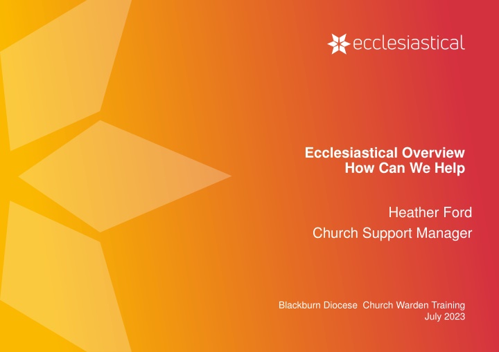 Ecclesiastical Overview  How Can We Help
