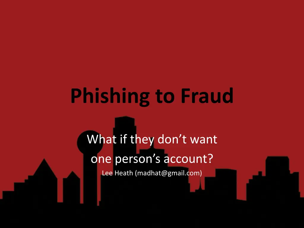 phishing to fraud n.w