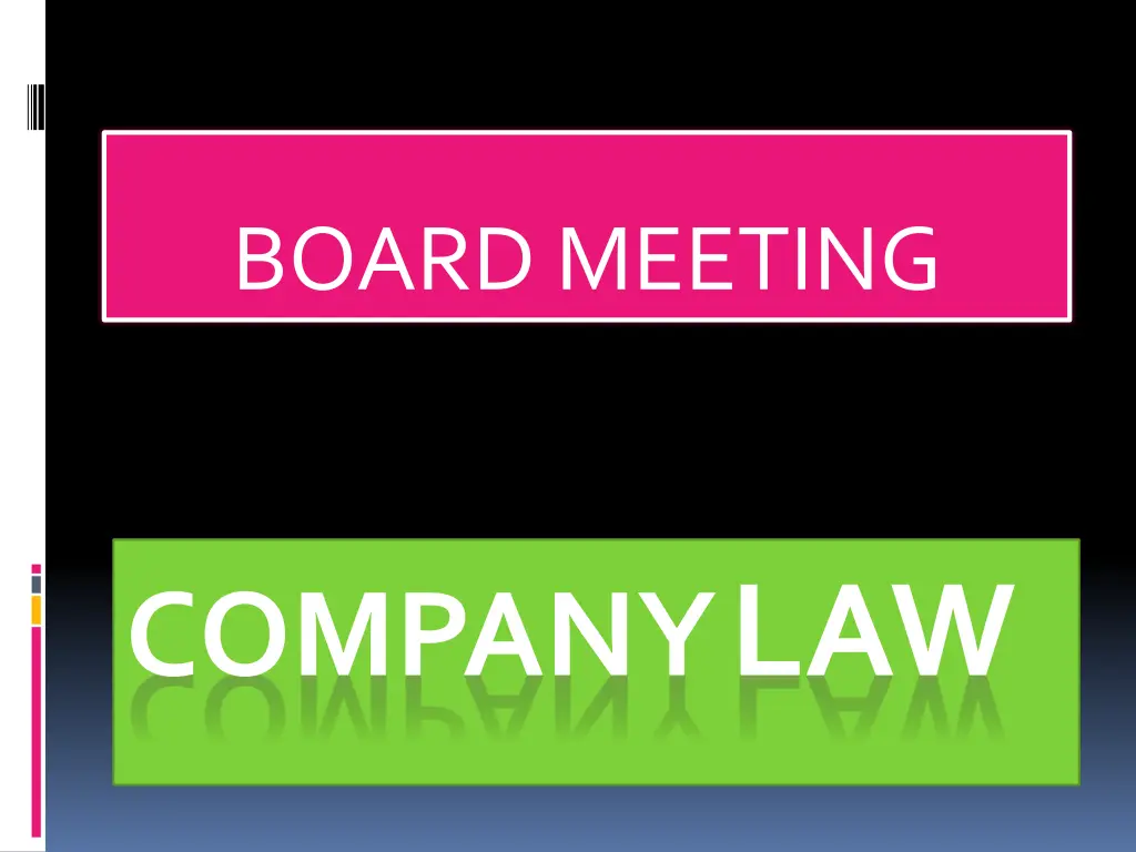 board meeting n.w