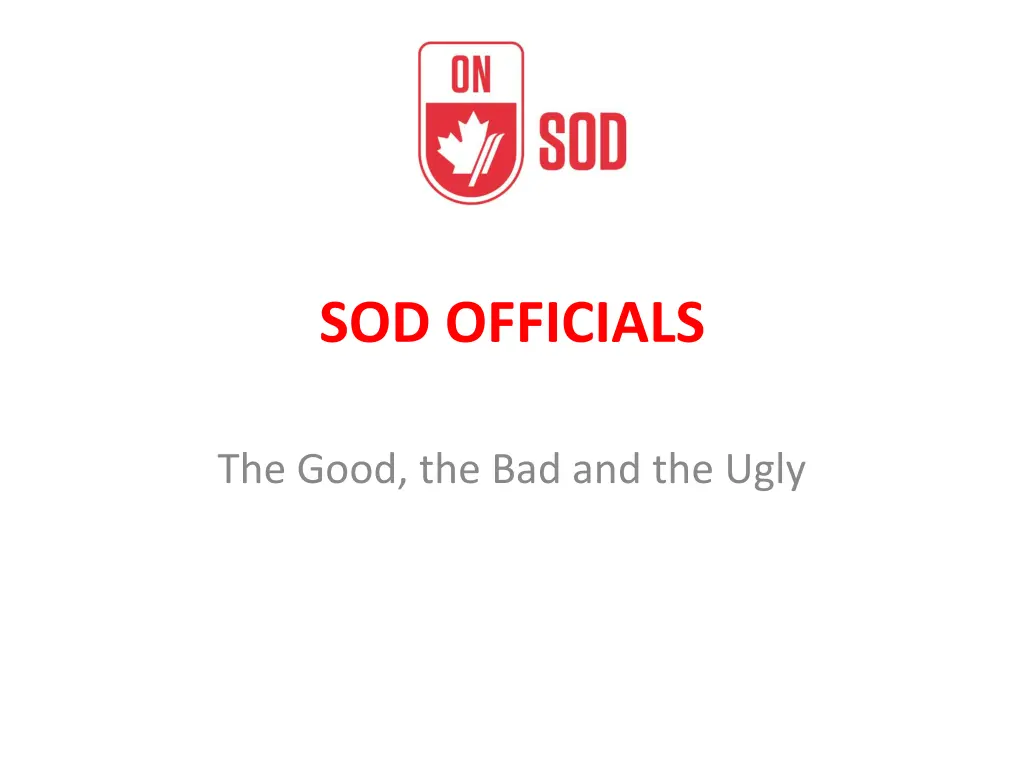 sod officials n.w