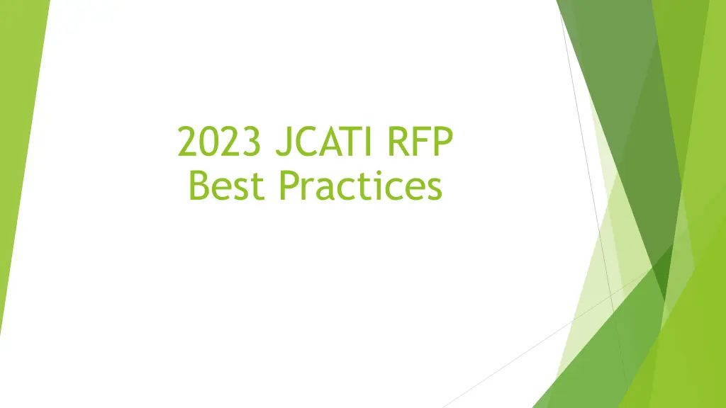 2023 jcati rfp best practices n.w