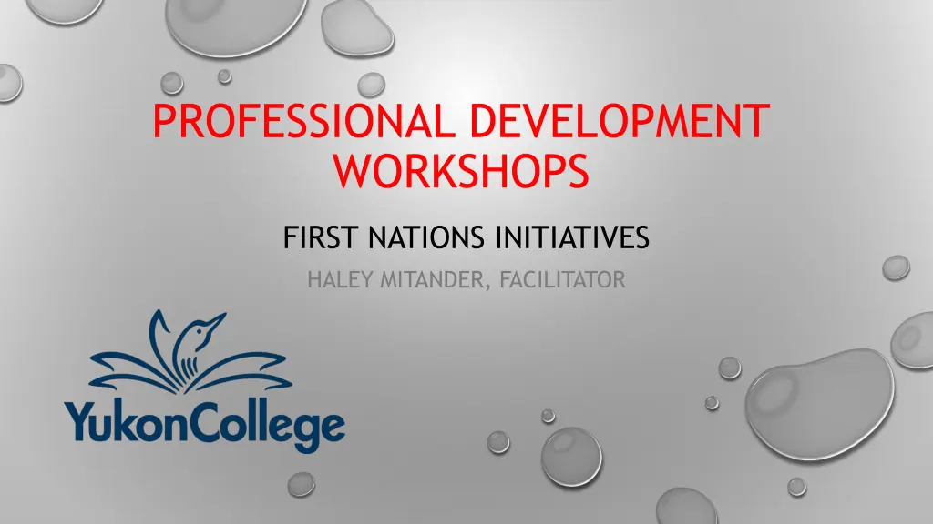 professional development workshops n.w
