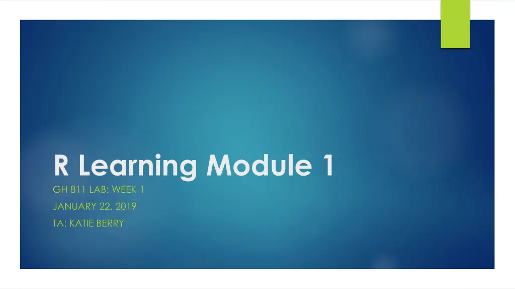 r learning module 1 gh 811 lab week 1 n.w