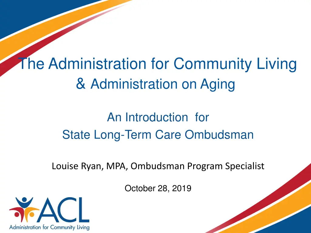the administration for community living n.w