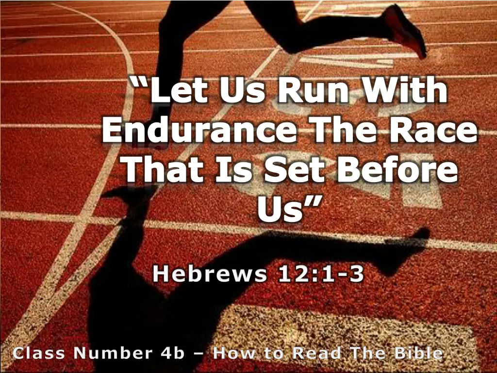 let us run with endurance the race that n.w