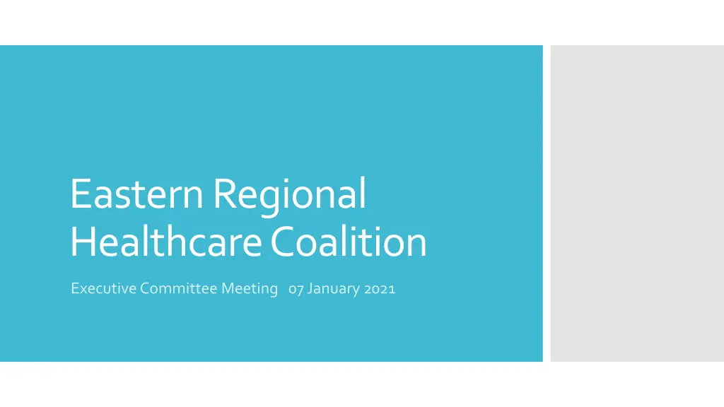 eastern regional healthcare coalition n.w