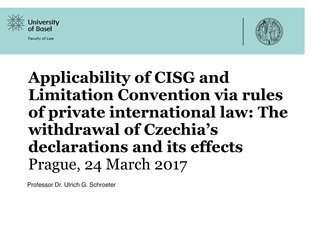 applicability of cisg and limitation convention n.w