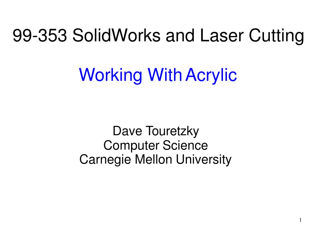 99 353 solidworks and laser cutting n.w