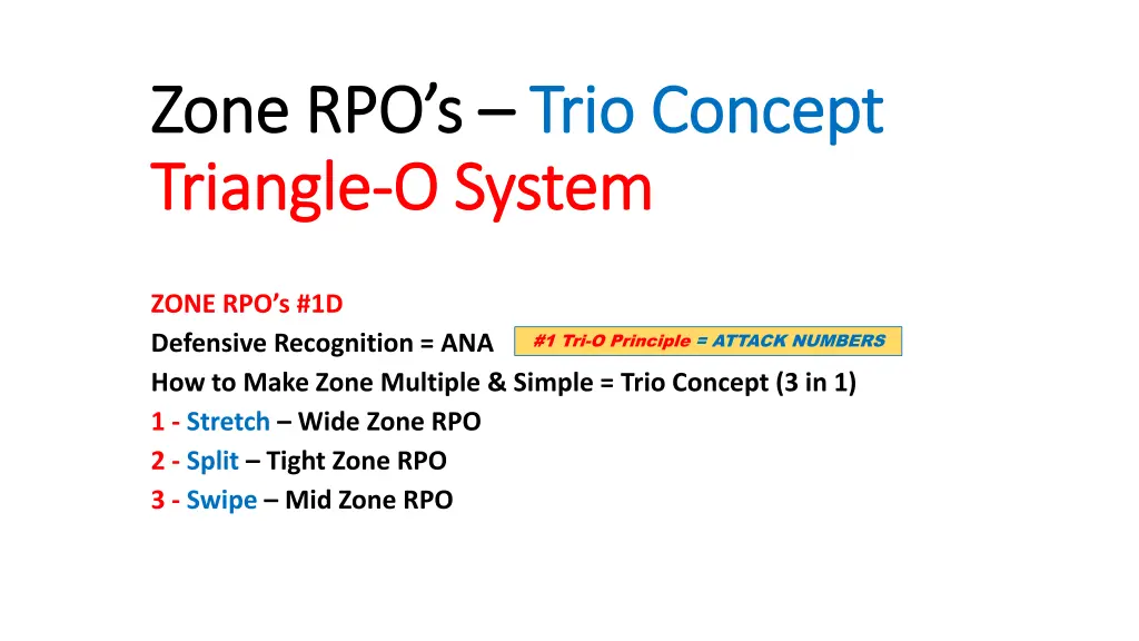 zone rpo s zone rpo s trio concept triangle n.w