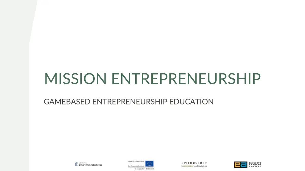 mission entrepreneurship n.w