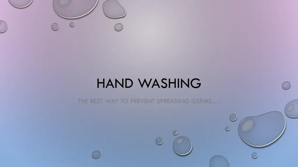 hand washing n.w