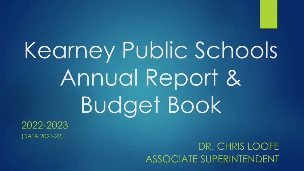 kearney public schools annual report budget book n.w