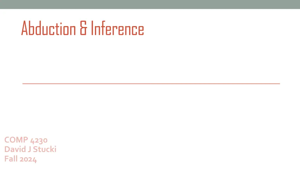 abduction inference n.w