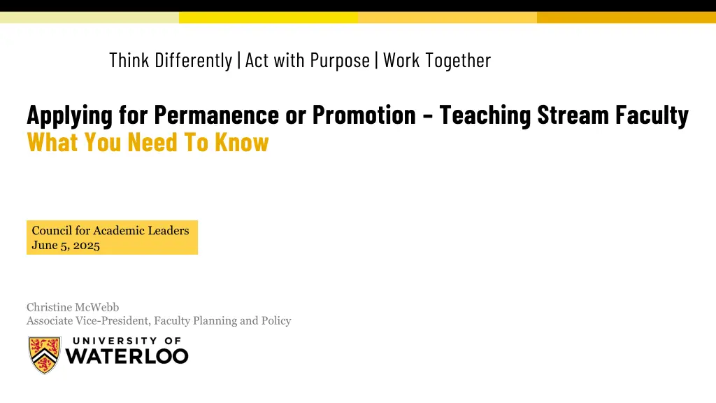 think differently act with purpose work together n.w
