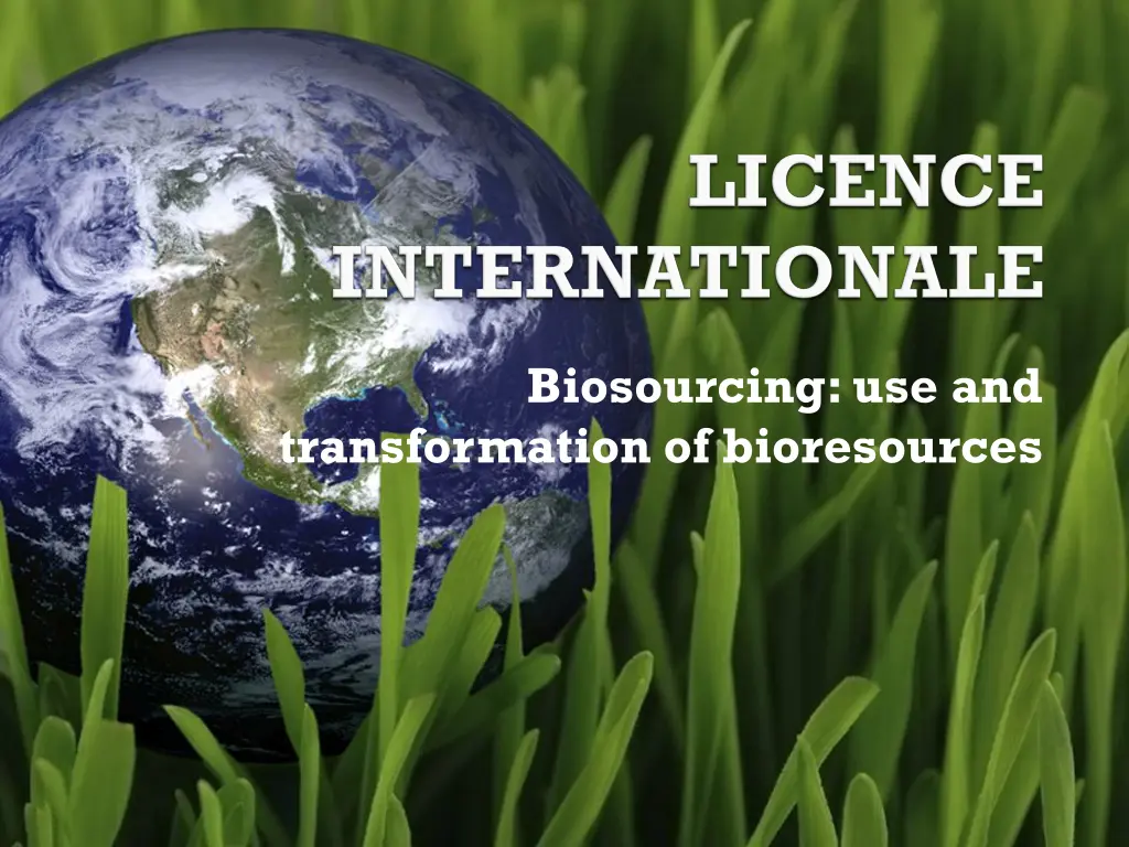 biosourcing use and transformation of bioresources n.w