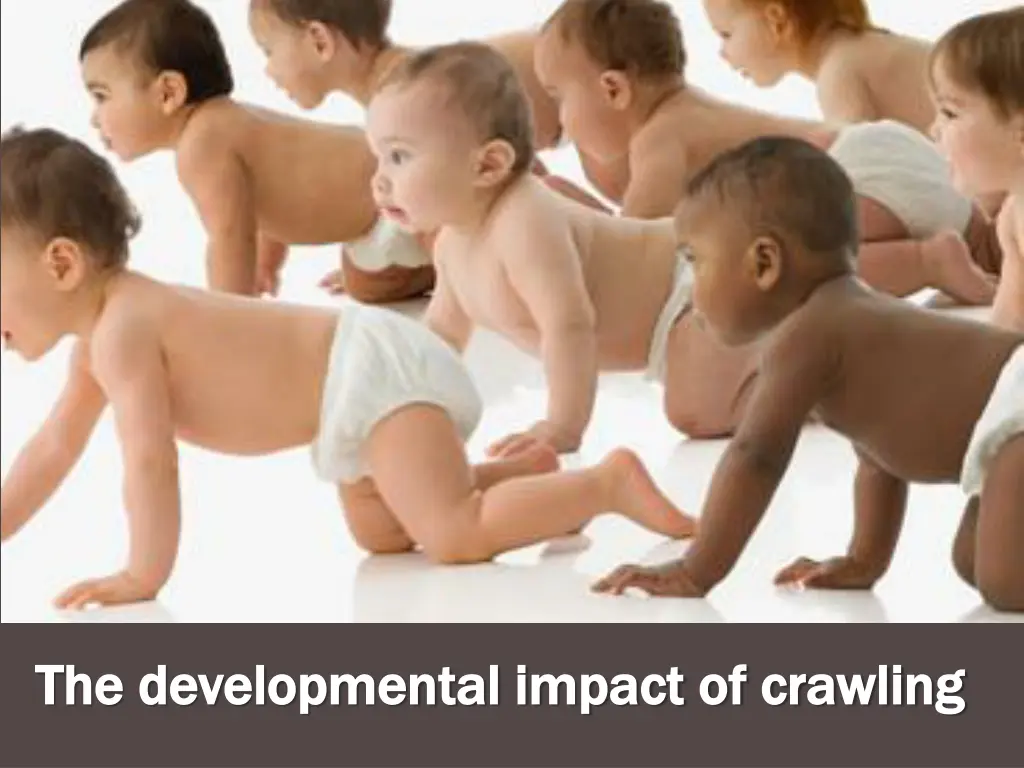 the developmental impact of crawling n.w