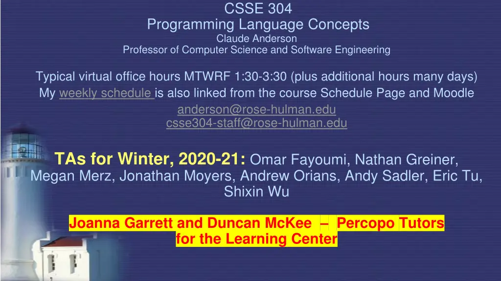 csse 304 n.w