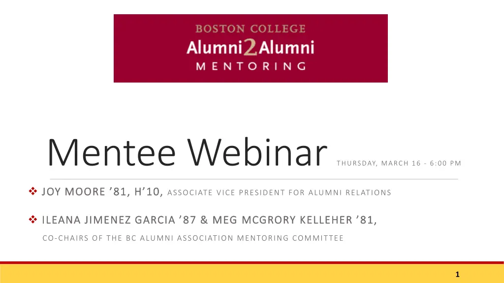mentee webinar thursday march 16 6 00 pm n.w