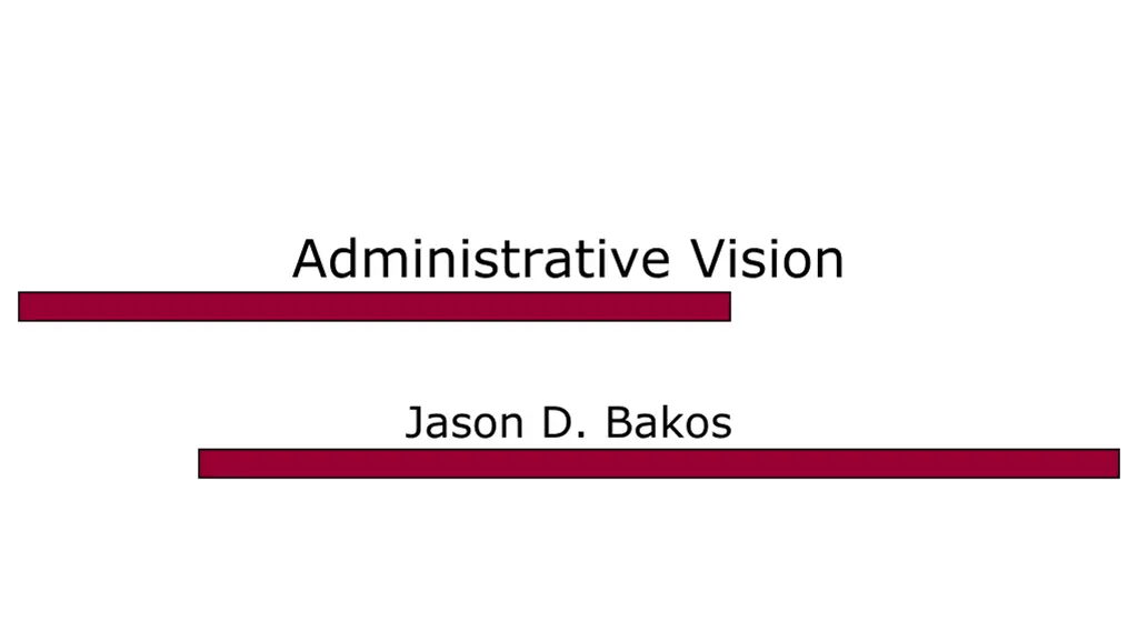 administrative vision n.w