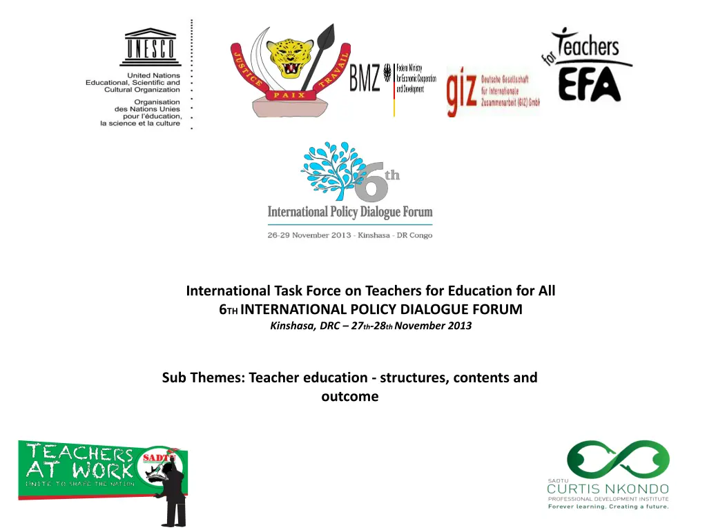international task force on teachers n.w