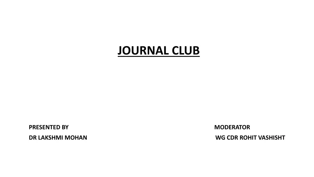 journal club n.w