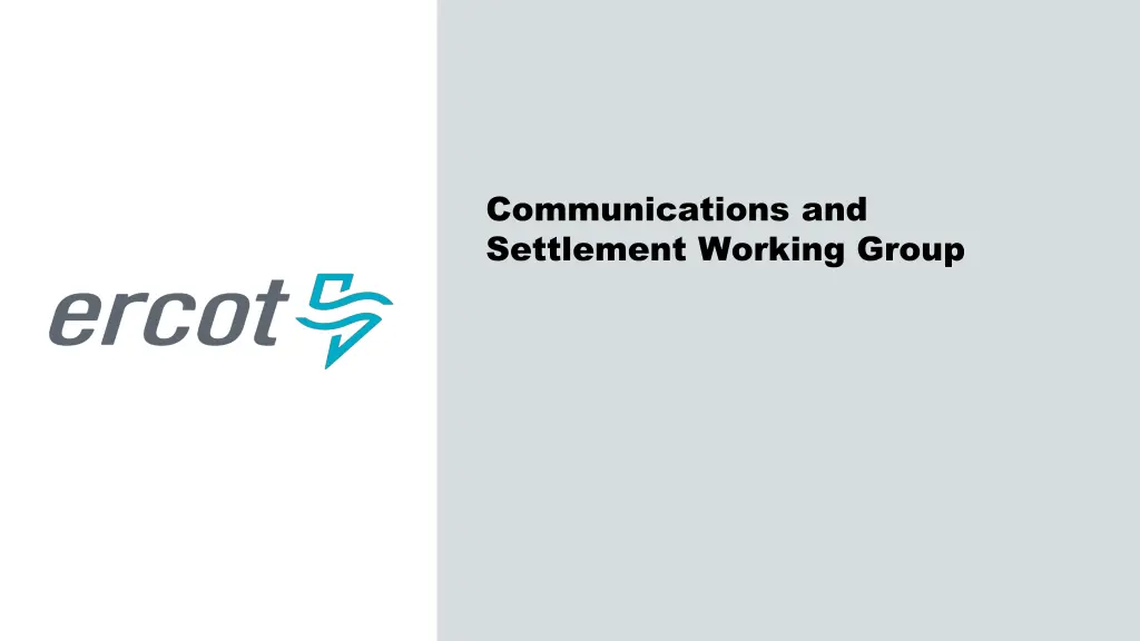 communications and settlement working group n.w