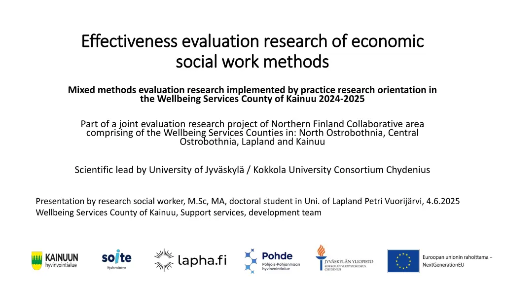 effectiveness effectiveness evaluation n.w