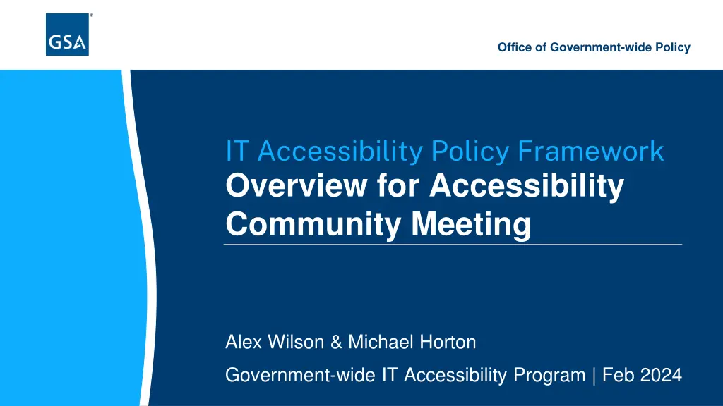 office of government wide policy n.w