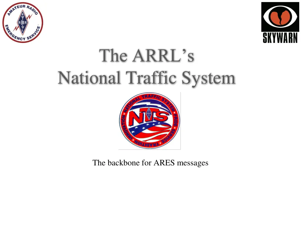 the arrl s national traffic system n.w