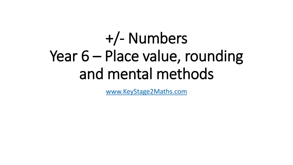numbers numbers place value rounding and mental n.w