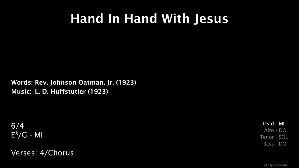 hand in hand with jesus n.w