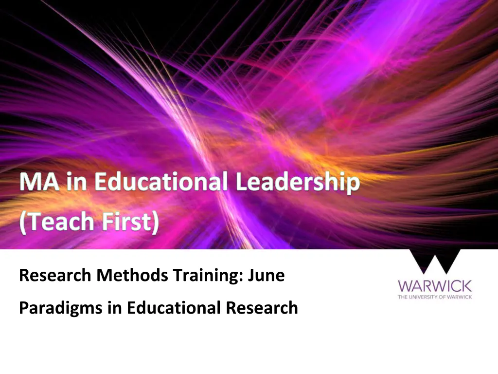 ma in educational leadership teach first n.w