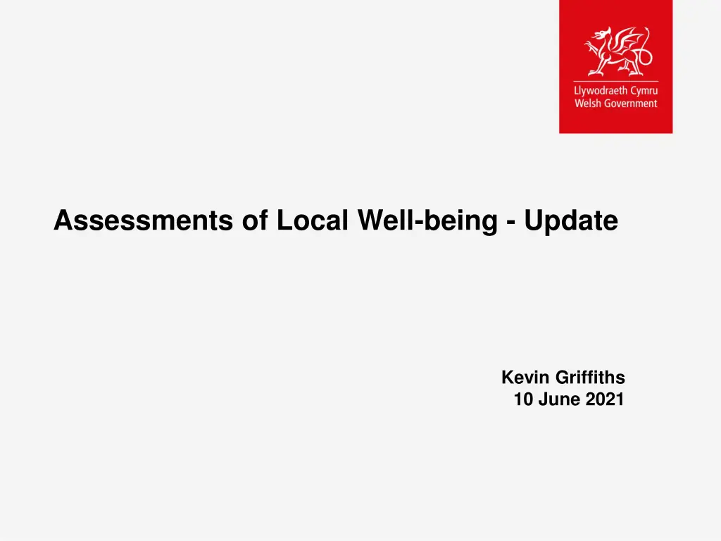 assessments of local well being update n.w