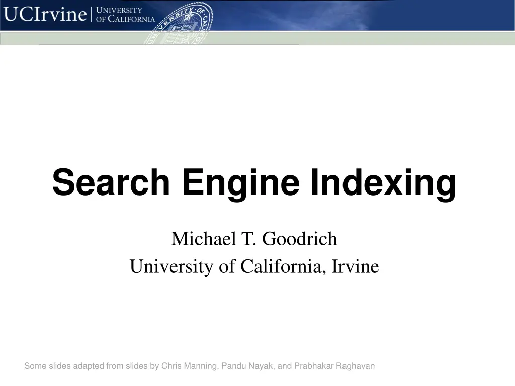 search engine indexing n.w