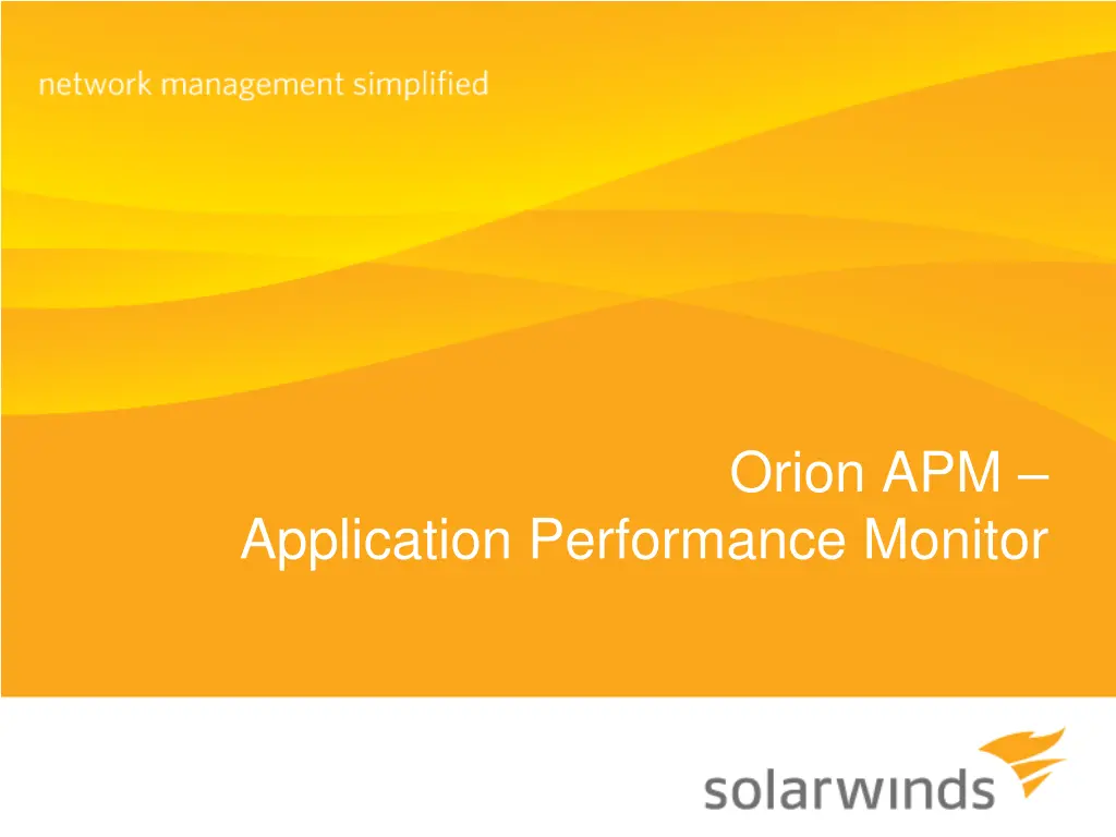 orion apm n.w