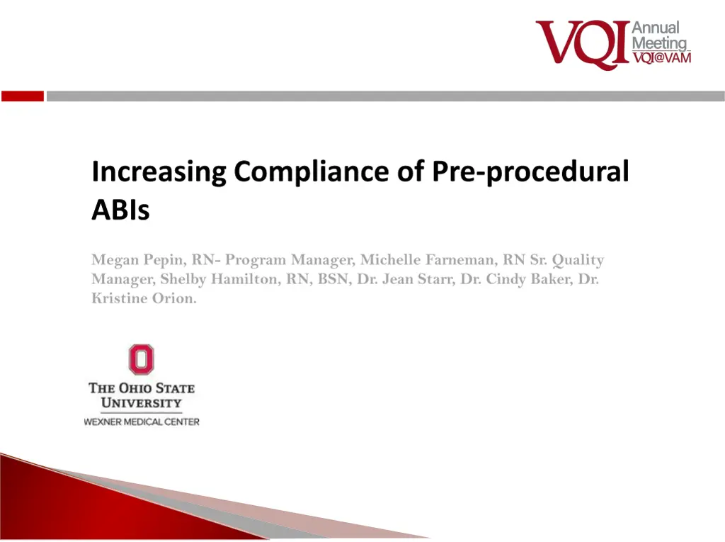 increasing compliance of pre procedural abis n.w