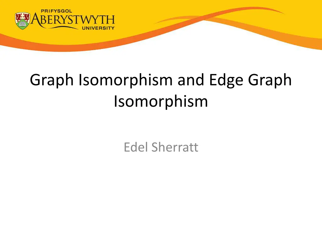 graph isomorphism and edge graph isomorphism n.w