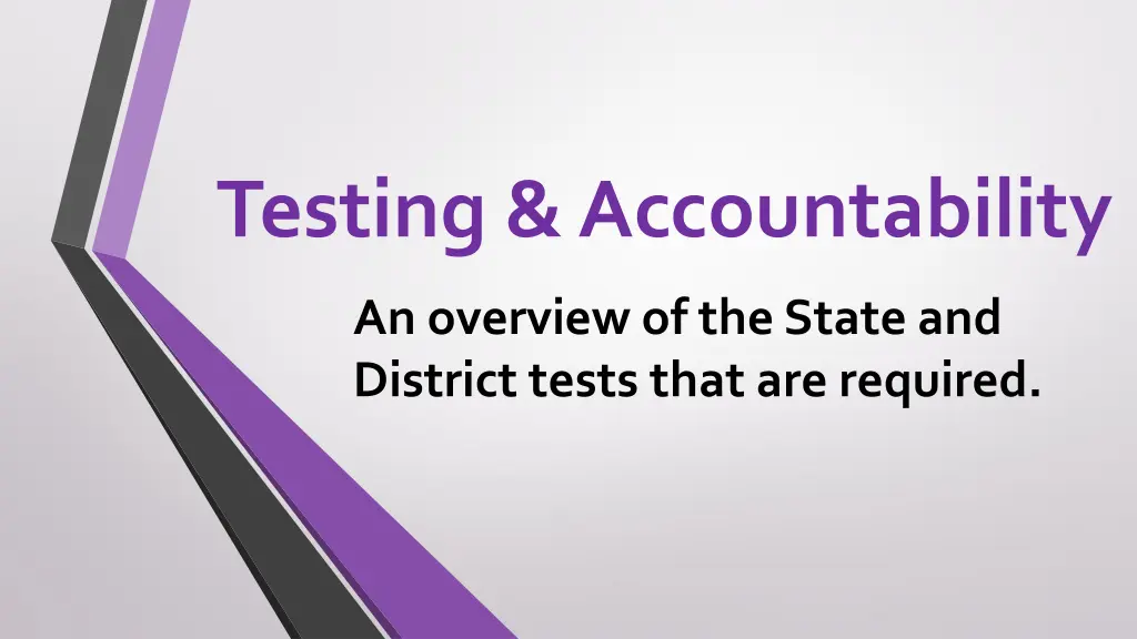 testing accountability n.w